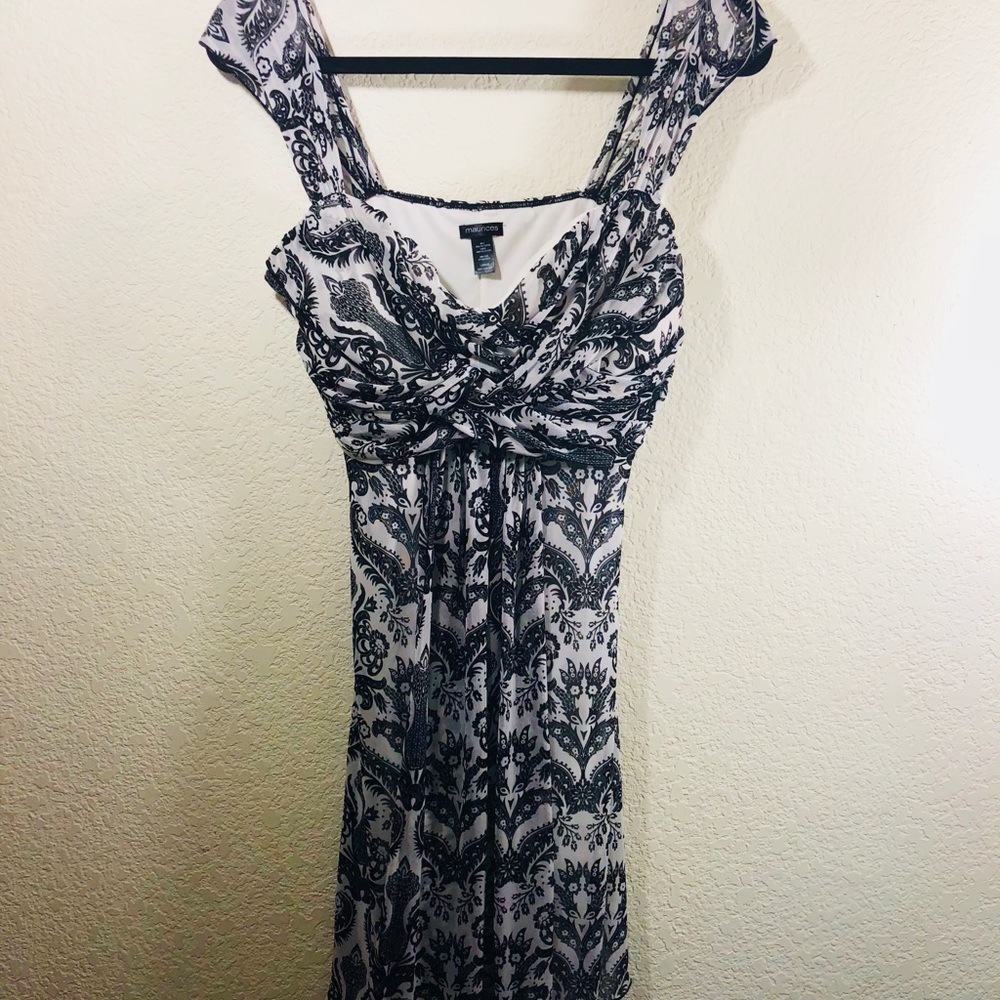 Maurice’s Black and white floral dress